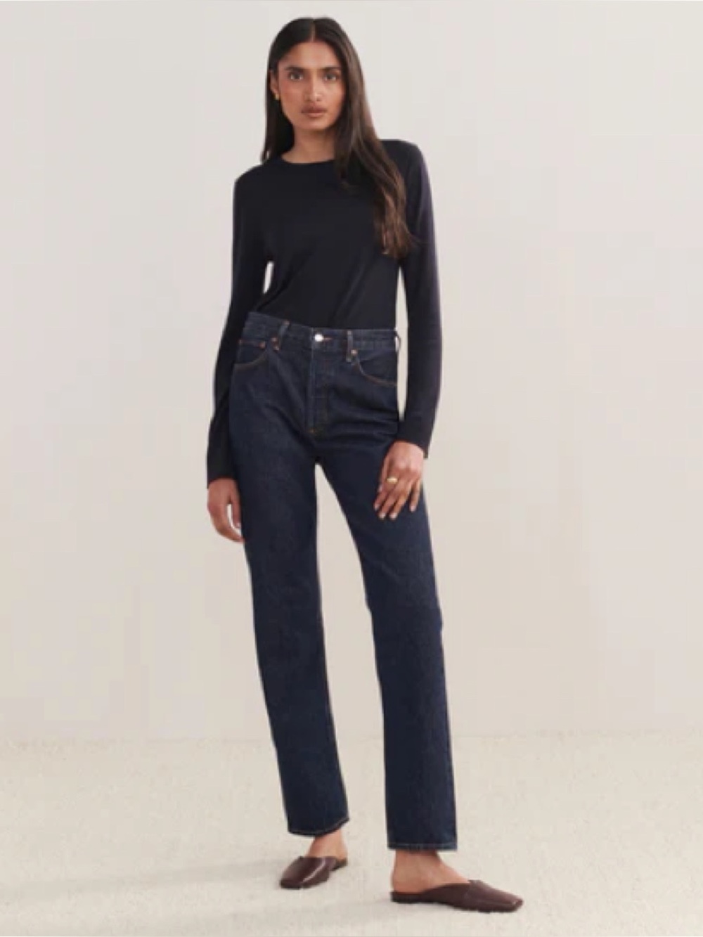 New w/ Tags Agolde 90s Pinch Waist Long Jeans size 24